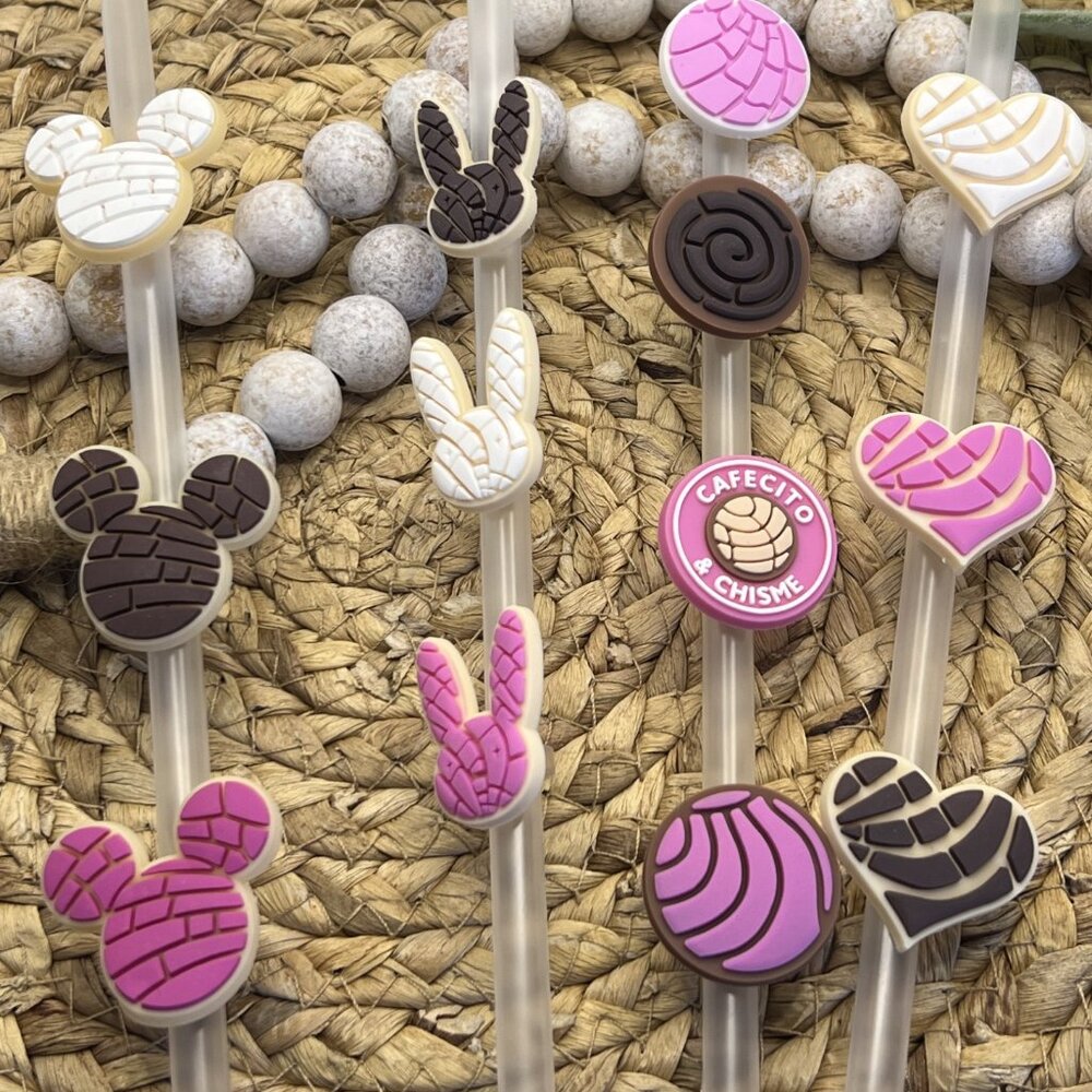 𝅺CAFECITO & Chisme Straw Toppers